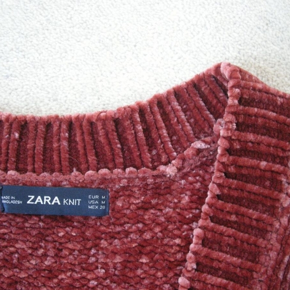 ZARA Oversized Chenille Sweater - Picture 4 of 9